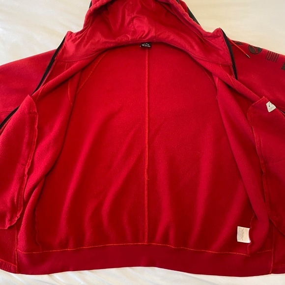 Air Jordan RARE Jumpman Y2k Hooded Zip Sweatshirt-Black/Red-Size XXL - Picture 15 of 15